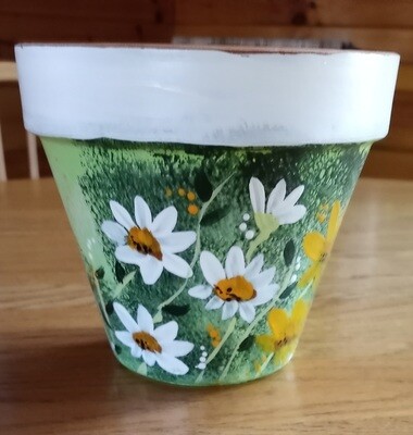 Painted Clay Flower Pot*May 21st*1pm
