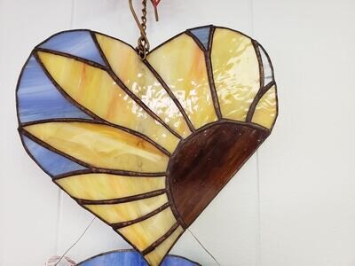 Sunflower Heart Stained Glass *July 30th*12pm