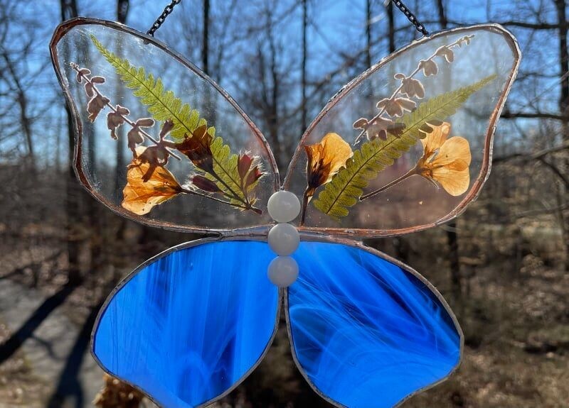 Dried Flower Butterfly Stained Glass Workshop*July 2nd*1pm