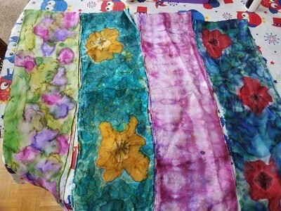 Alcohol Inks Scarf Workshop*July 9th*1pm