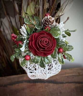 Twine Ornaments W/ Solo Wooden Flowers*Nov.6th*1pm
