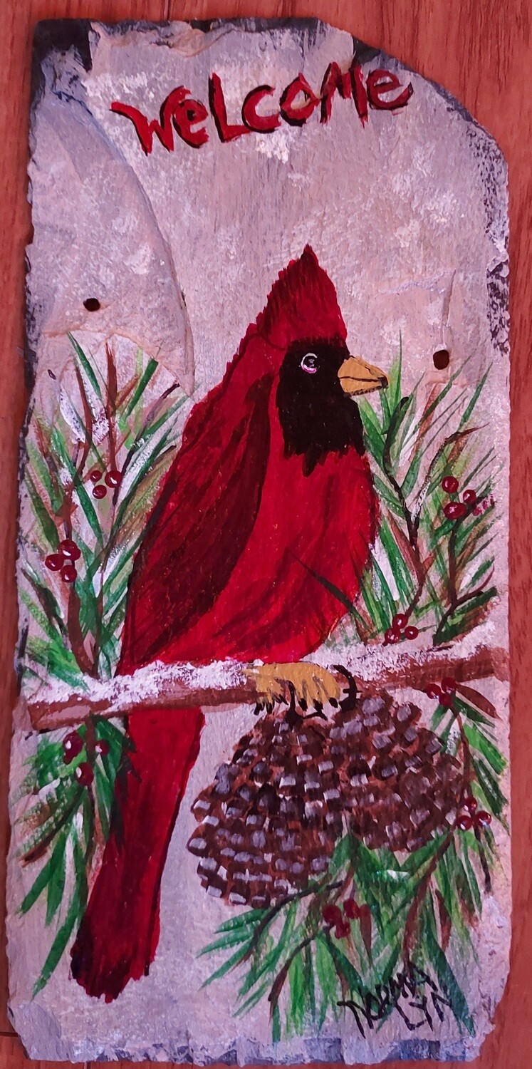 Painted Slate*Cardinal*Jan.8th*2pm
