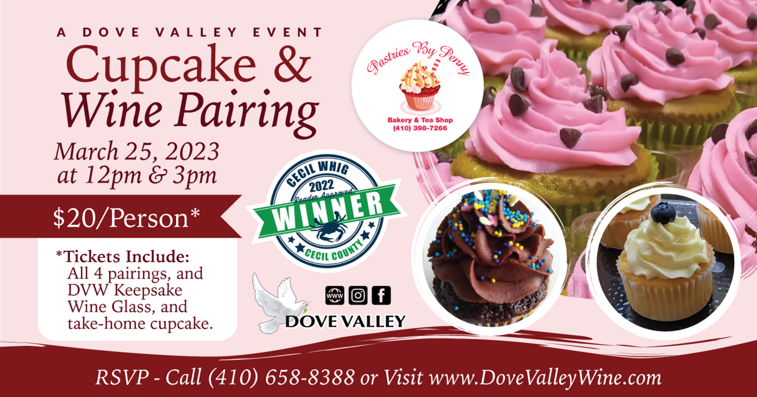 Cupcake Pairing *March25th*3pm