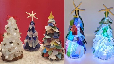 Sea Glass Christmas Tree*Christmas In July*July 23rd*12pm