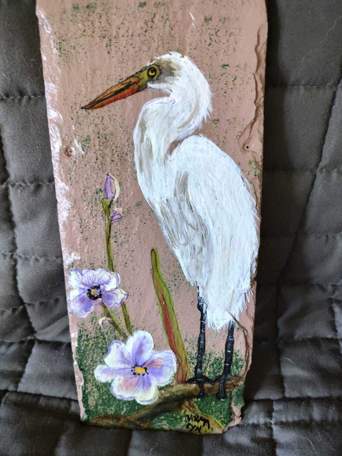 Painted Slate Egret*Aug.6th*1pm