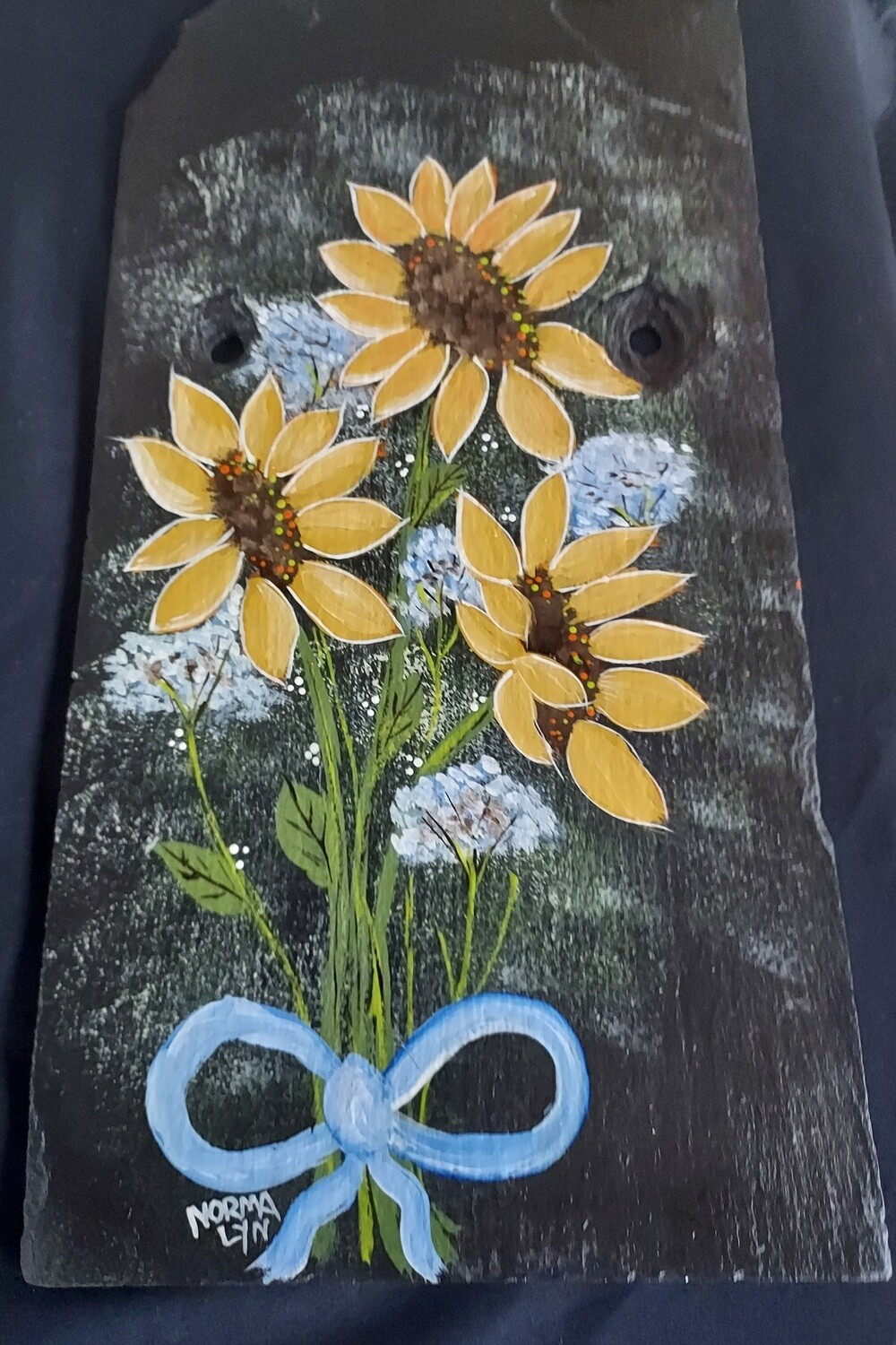 Painted Slate*Sunflowers*Aug.6th*12pm