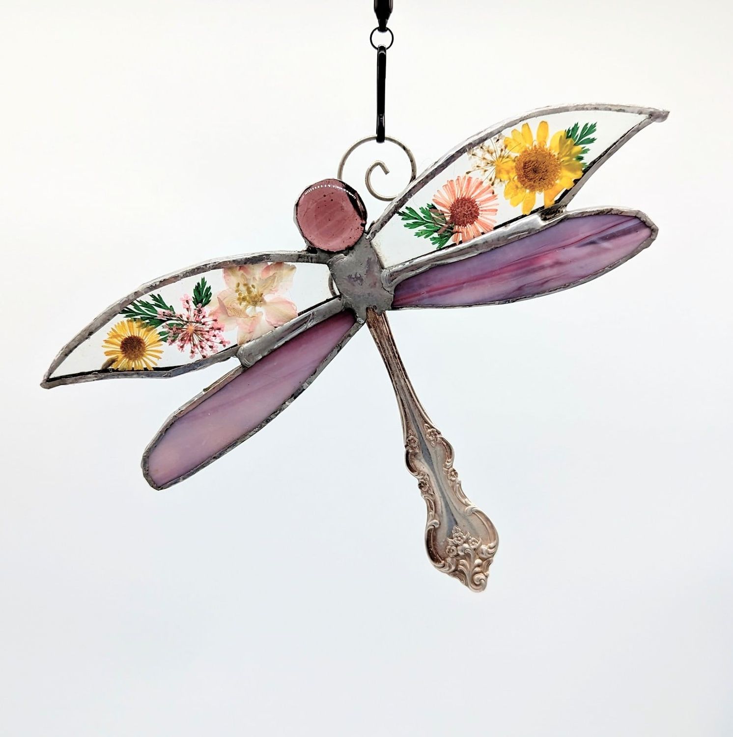 Dried Flower Dragonfly Stained Glass*March 23rd*12pm