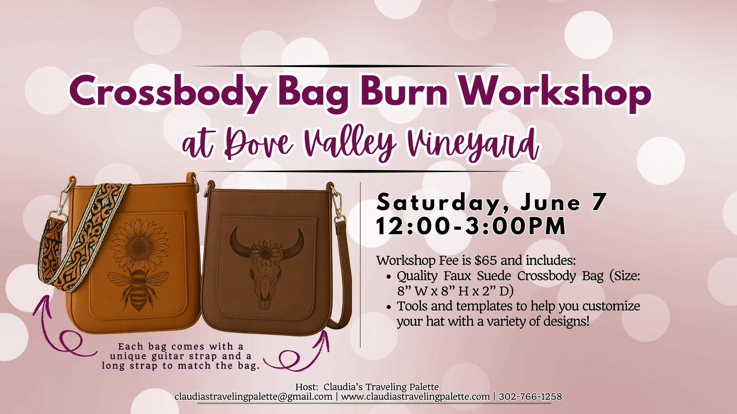 Crossbody Bag Burn Workshop*June 7th*12pm