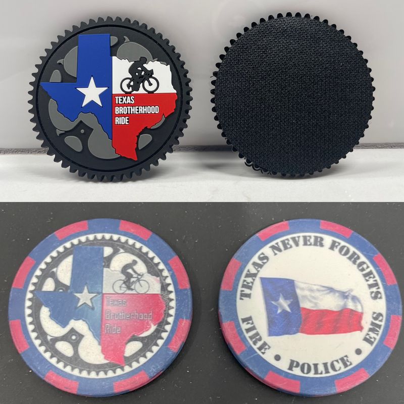 TxBHR PVC Velcro Patch or Poker Chip