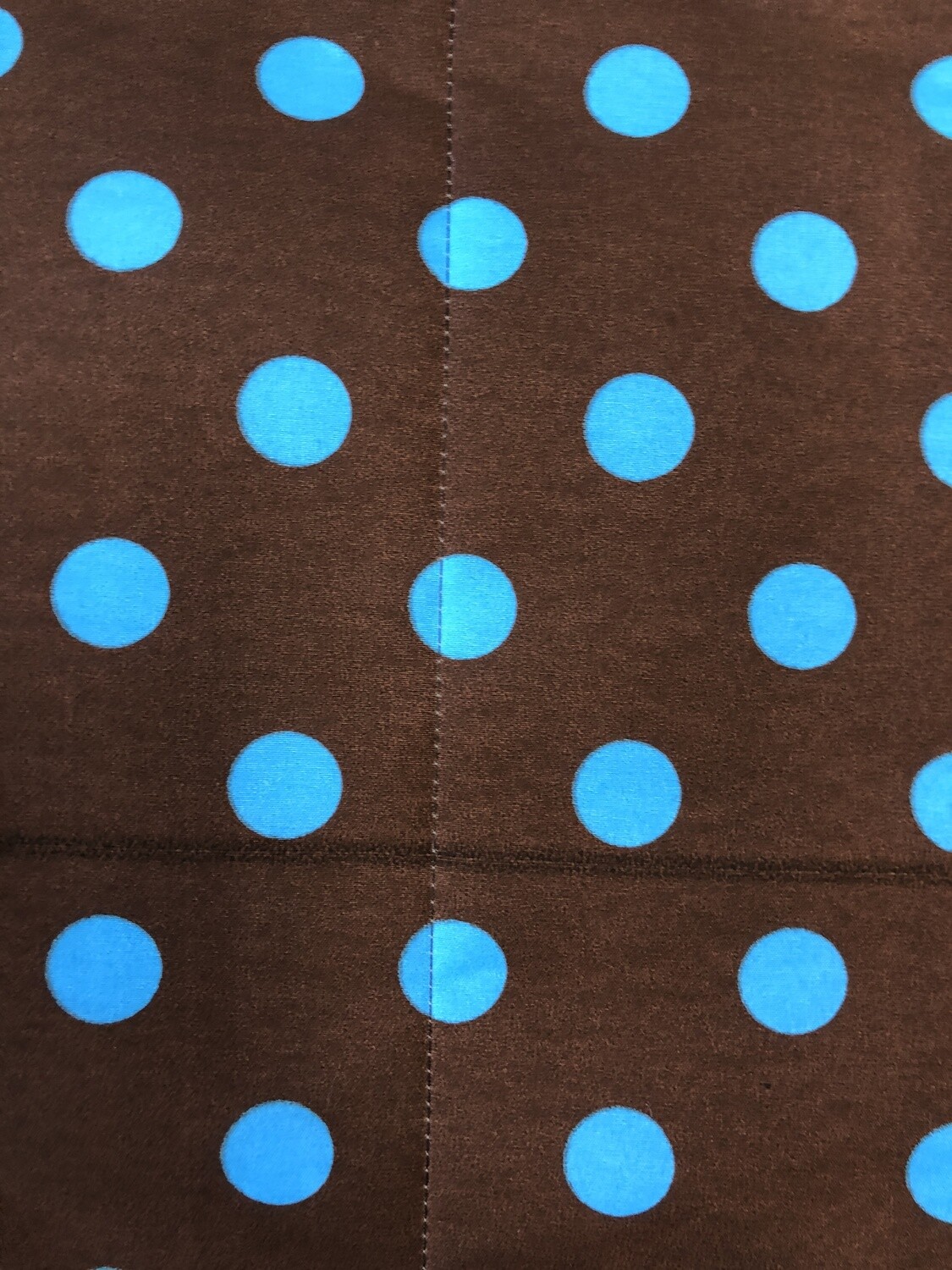 Brown Polka Dot Light Blue Nap Mat