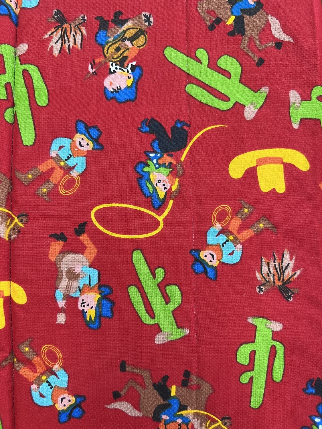Yeehaw Cowboys (Red) Blue Nap Mat