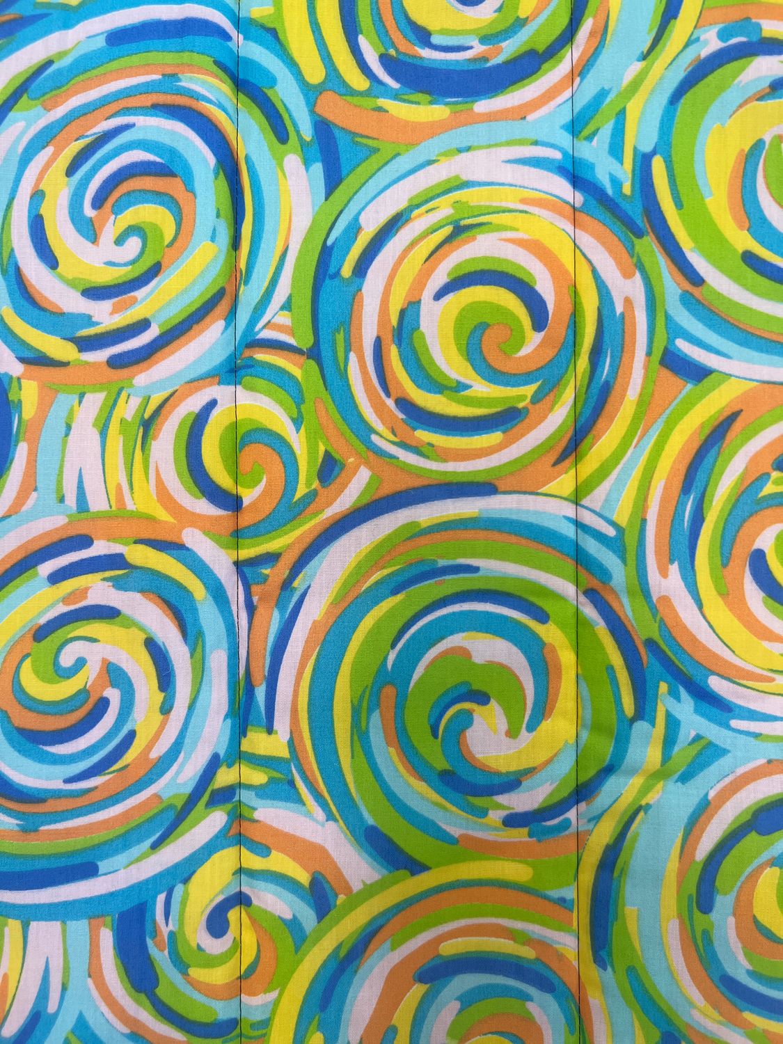 Whimsical Swirls Yellow Nap Mat