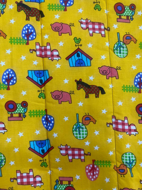Starry Farm (Yellow) Teal Nap Mat