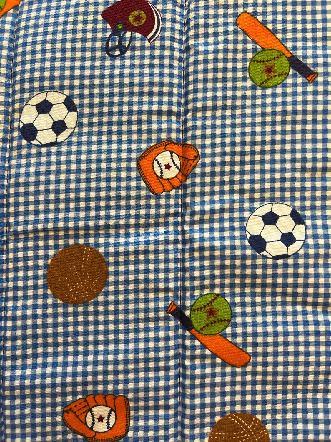 Plaid Sports Red Nap Mat