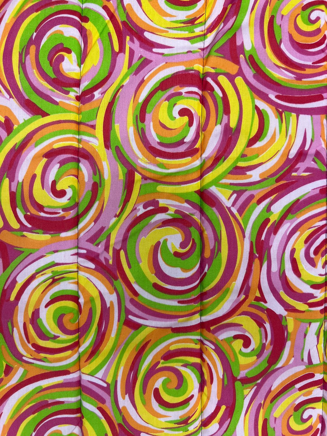 Bright Swirls Lime Green Nap Mat