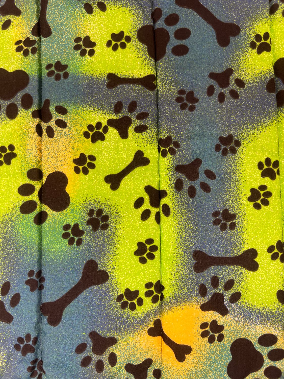 Paw Print Lime Green Nap Mat