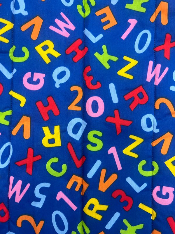 ABC 123 (Blue) Red Nap Mat