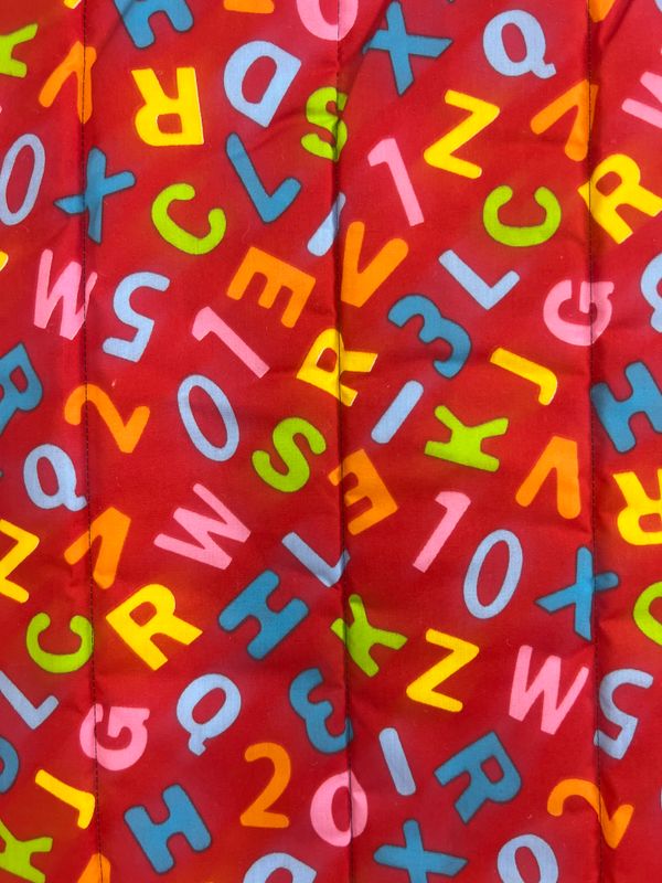 ABC 123 (Red) Teal Nap Mat