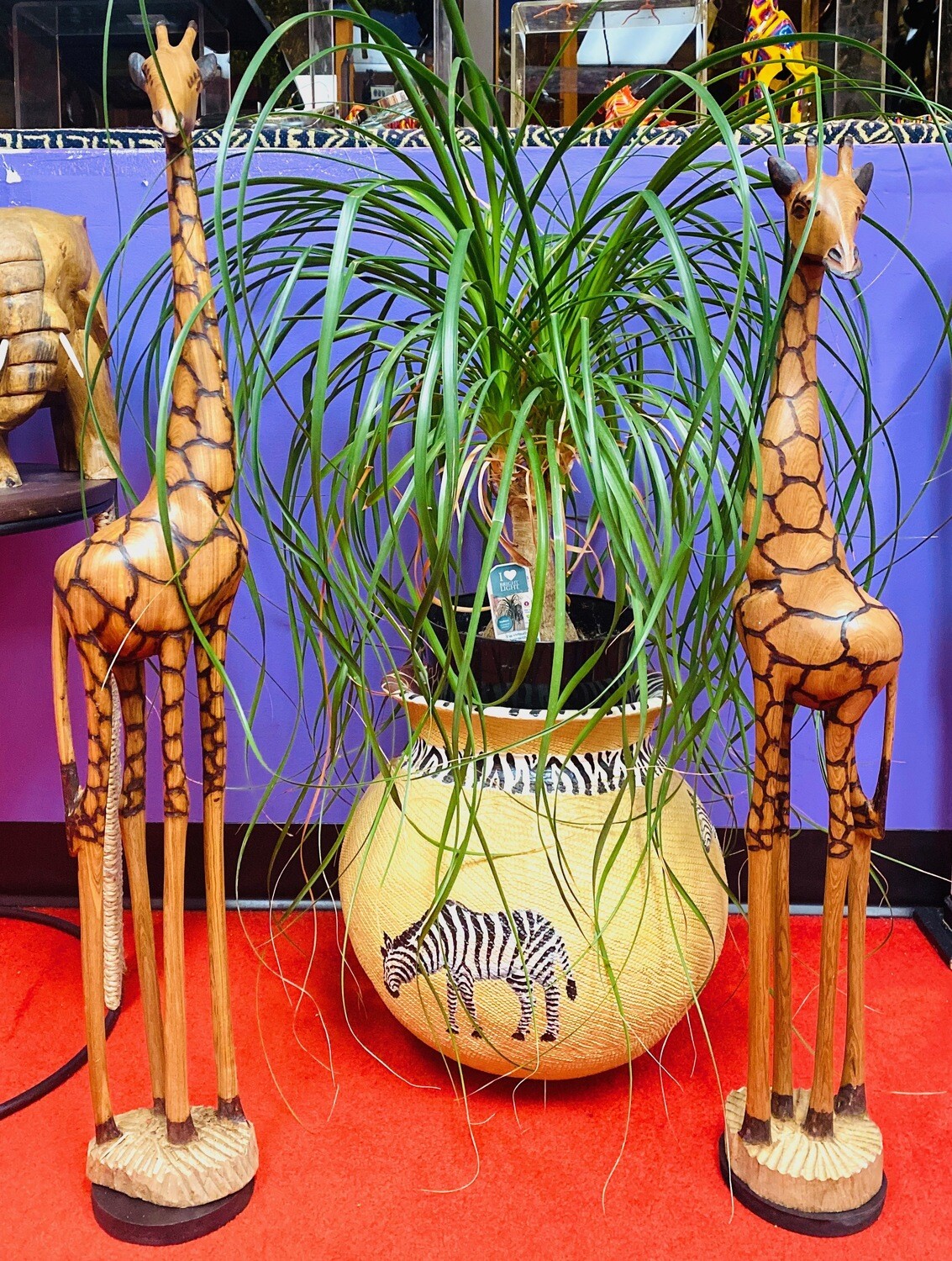 Olive Wood Giraffes (3 feet)