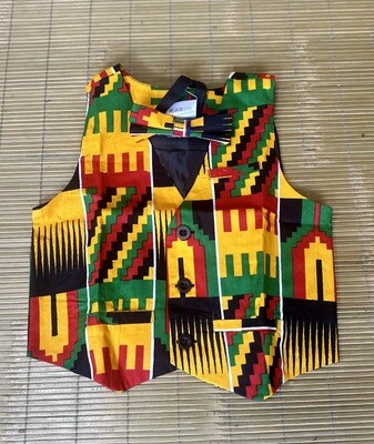 Boys Vest with Bowtie Set (choose pattern)