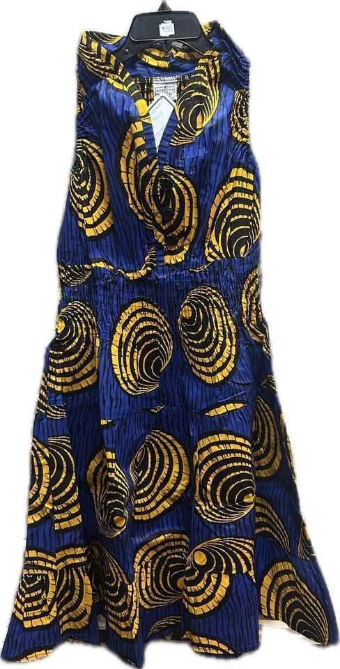 Three-Button Down Short Dresses (choose type, head-wraps included)