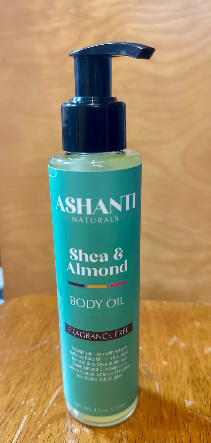 Ashanti Naturals - Shea &amp; Almond Body Oil - 4.5oz (choose type)