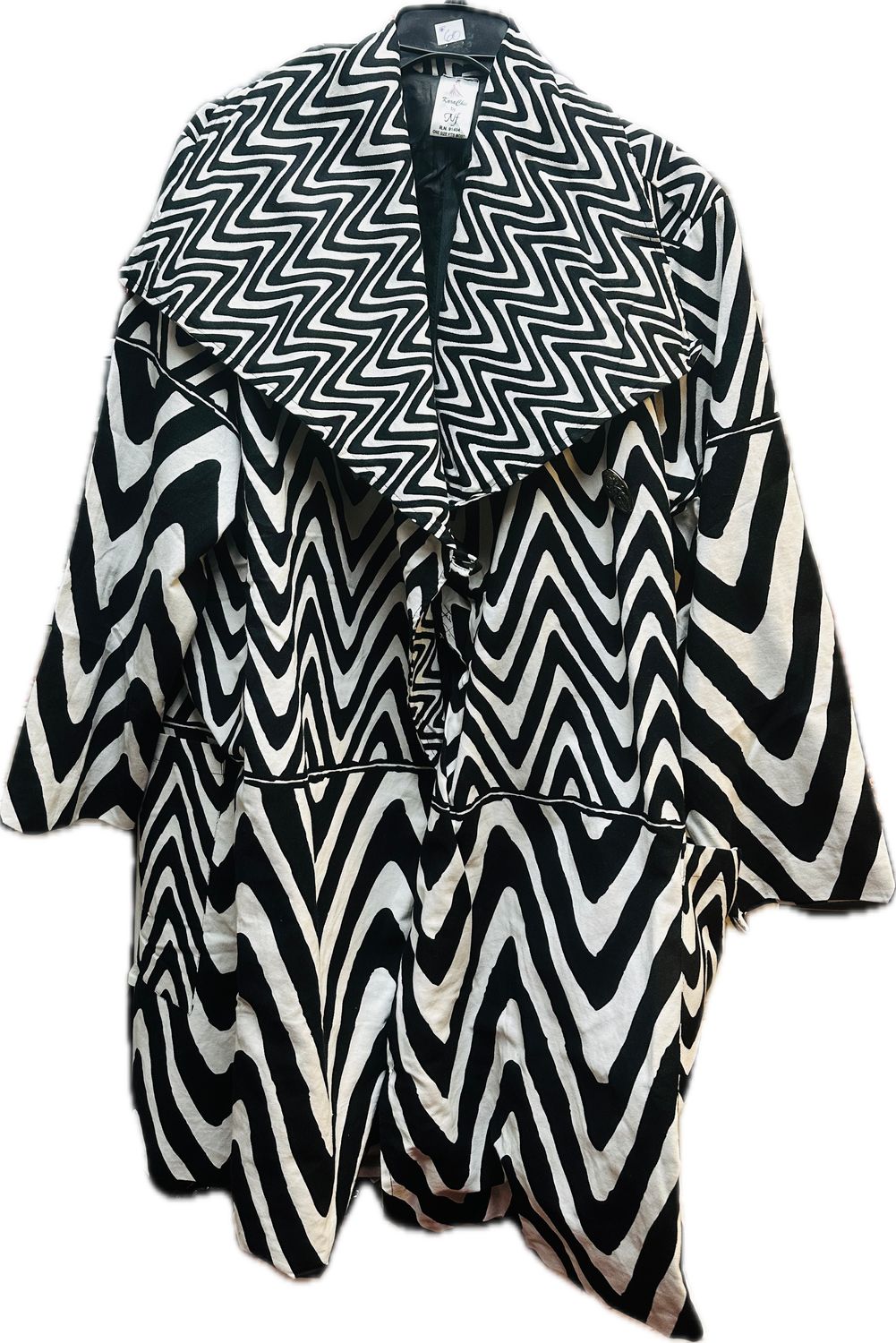 Black and White ZigZag Jacket