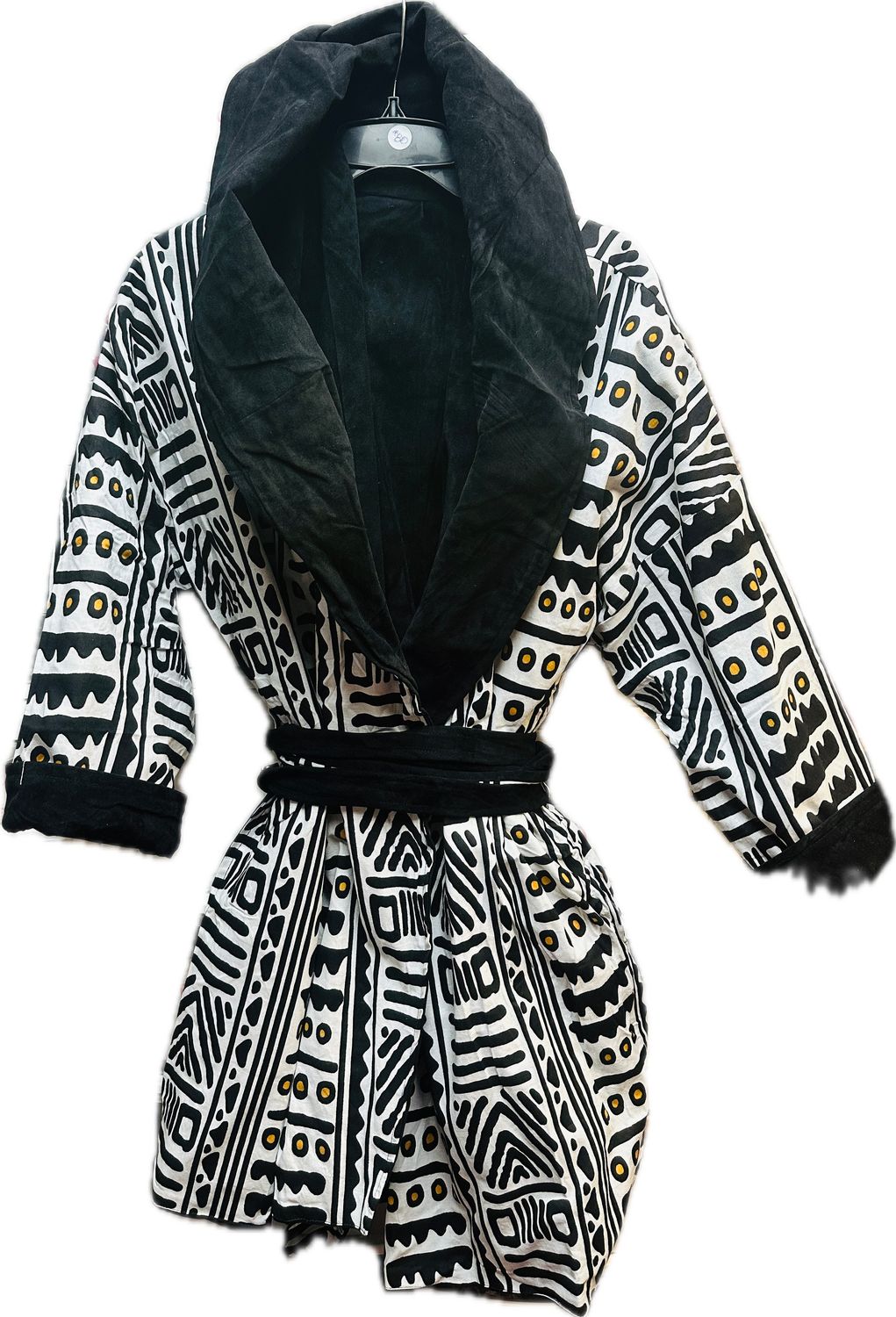 Black and White Reversible Jacket w/ Hood Option