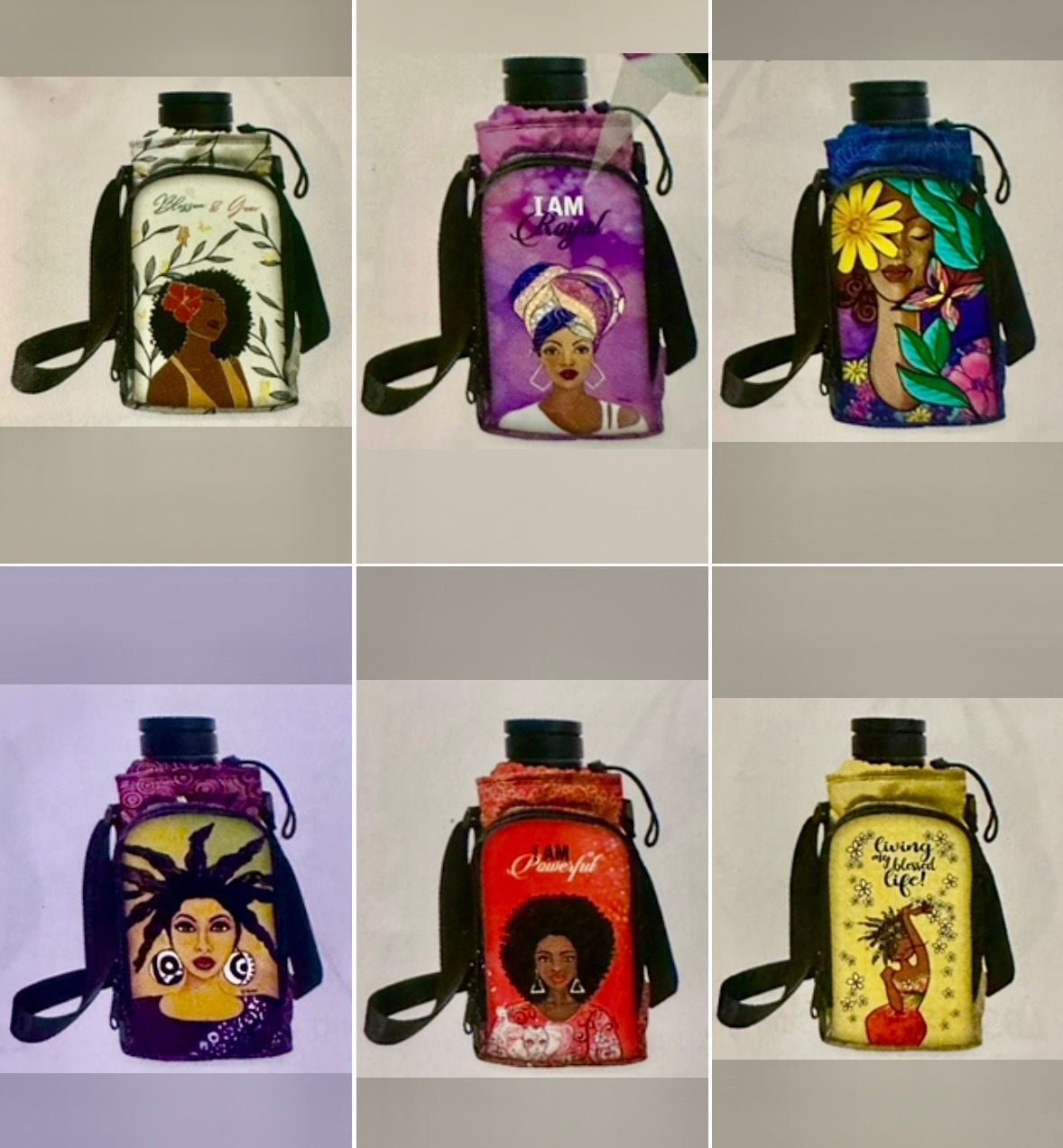 Shades of Color Water Bottle Bags