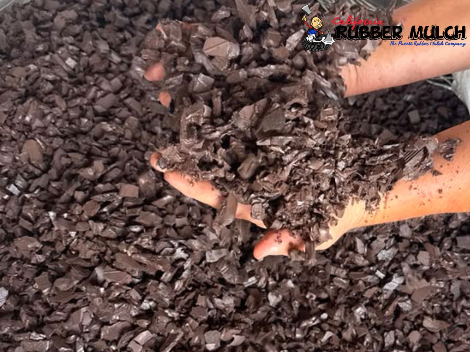 Rubber Mulch - Brown 1 Ton