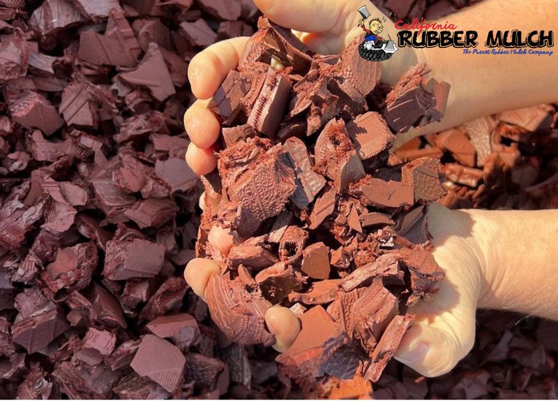 Rubber Mulch - Red 1 Ton