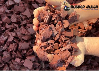Rubber Mulch - Red 1 Ton