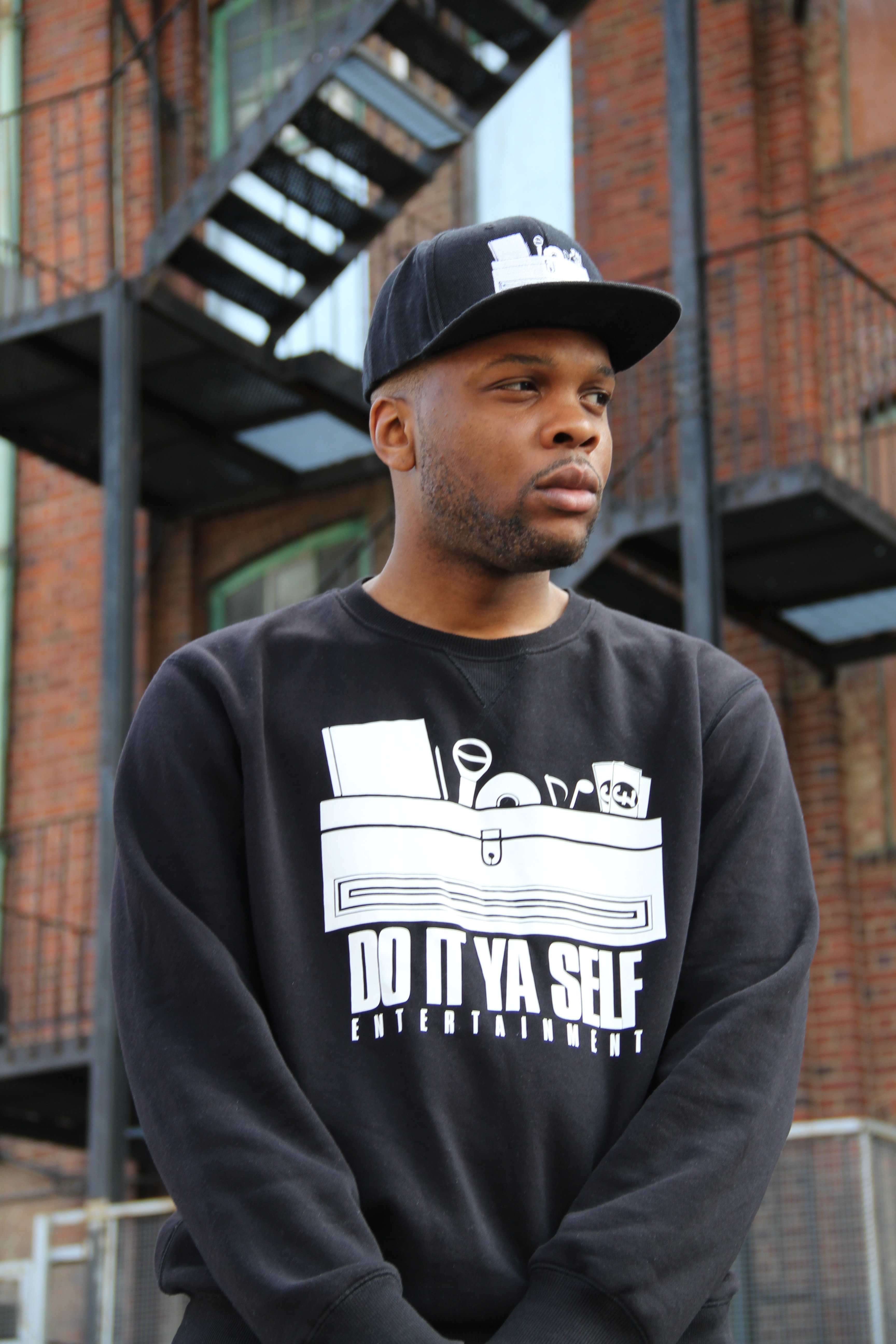 DIY BLACK  SWEATSHIRT