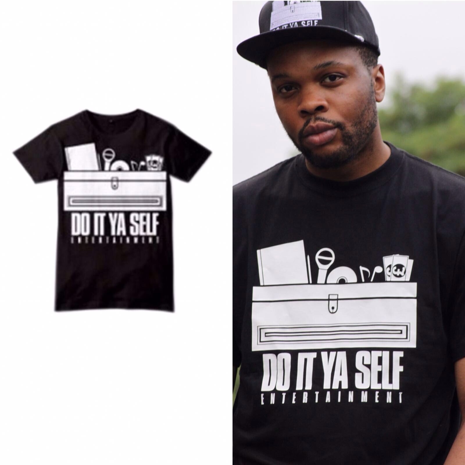 Do It Ya Self Entertainment : T-Shirt Crewneck (Classic Black) 18