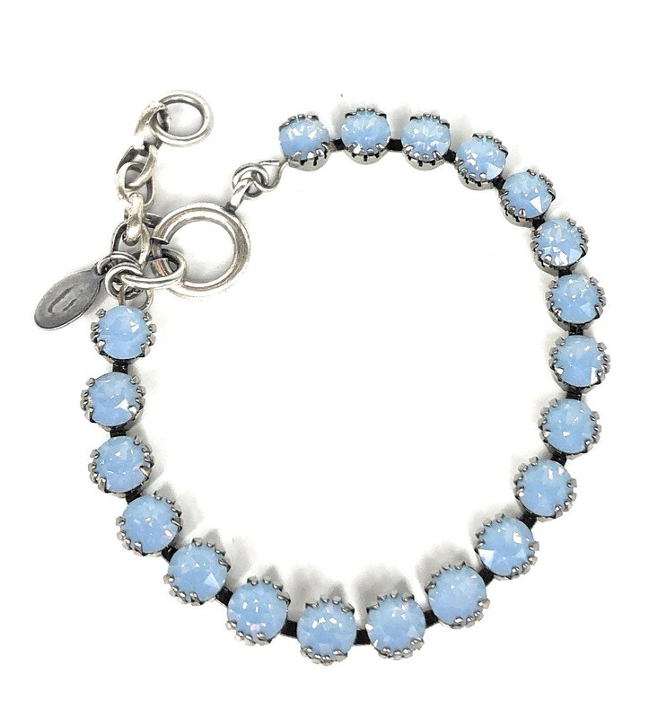 TENNIS BRACELET Silver With Air-Blue Swarovski Crysal