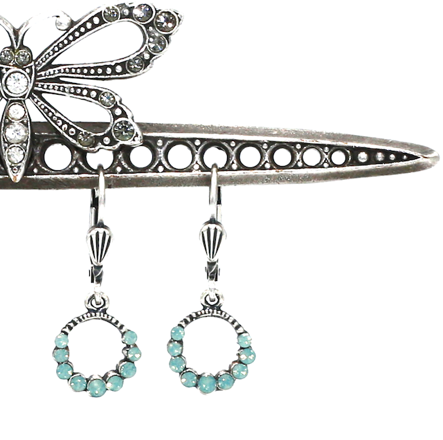 THE CINDY&#39;S Silver With Pacific Opal Swarovski Crystal