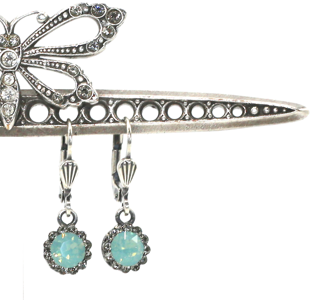 PRINCESS DIANA Silver With Pacific Opal Swarovski Crystal