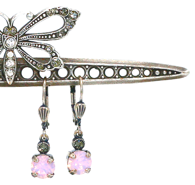 LITTLE JELLY TOTS Silver With 
Rose-Water  Swarovski Crystal