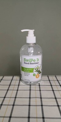 SwiPe It 500ml Gel Hand Sanitizer with 75% alcohol, KKM Approved, Kill 99.9% Bacteria & Viruses