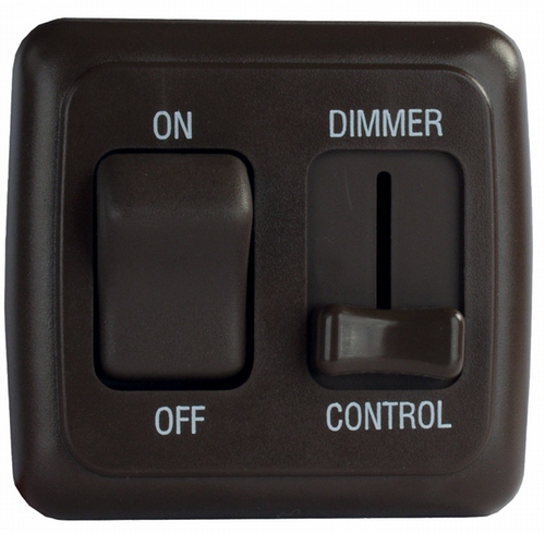 Dimmer/On-Off Rocker Switch with Bezel - Black