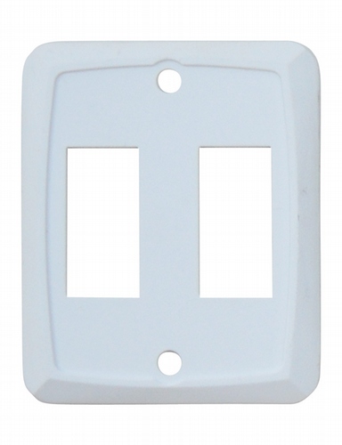 Double Face Plate - White 3/bag