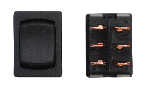 Mini On/Off/On DPDT - Black 1/Card