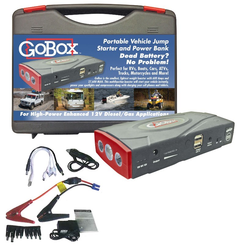 GoBox - Portable Vehicle Jump Starter and Power Bank