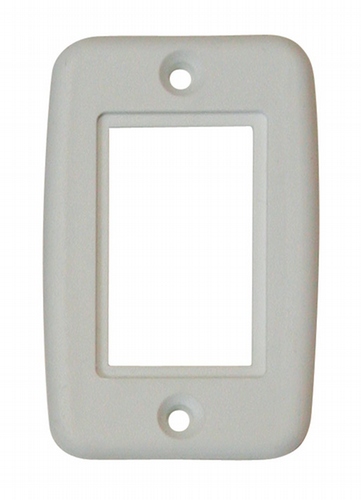 Exposed 5 Pin Side by Side Wall Plate - White