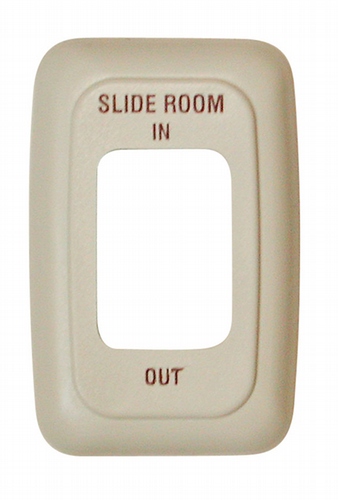 Single Base and Plate Contour Wall Plate Assembly - White with Print