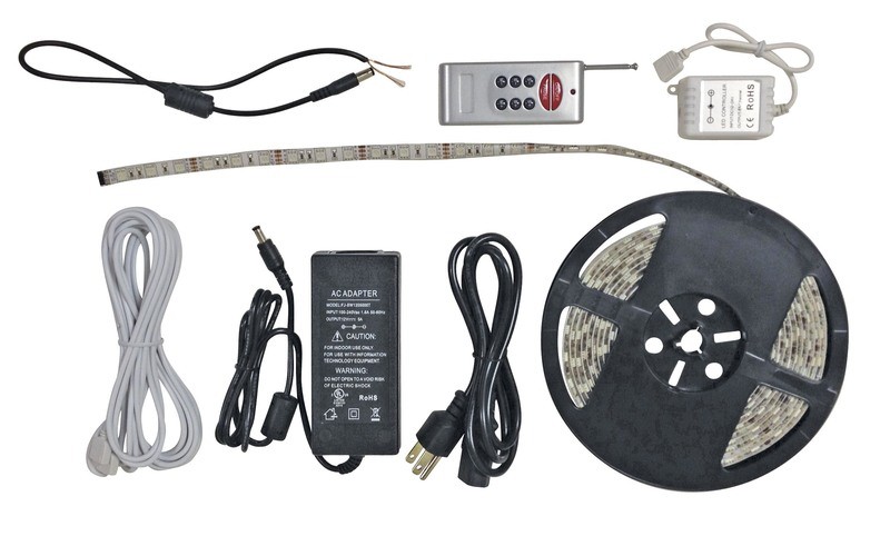 16 Foot RGB LED Light Strip with RF Remote