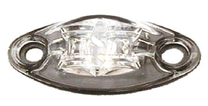 LED Exterior Light - 2 Diode 1 Wire Marker Light Clear/Red