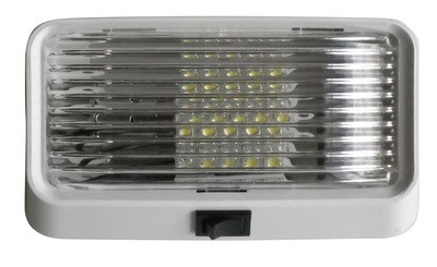 LED Porch Light with On/Off Switch - Clear