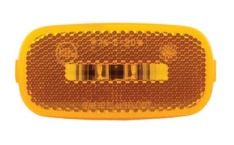 2 Diode Waterproof LED 4&quot; x 2&quot; Marker Light - Amber