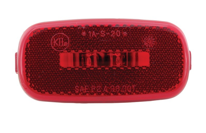 2 Diode Waterproof LED 4&quot; x 2&quot; Marker Light - Red